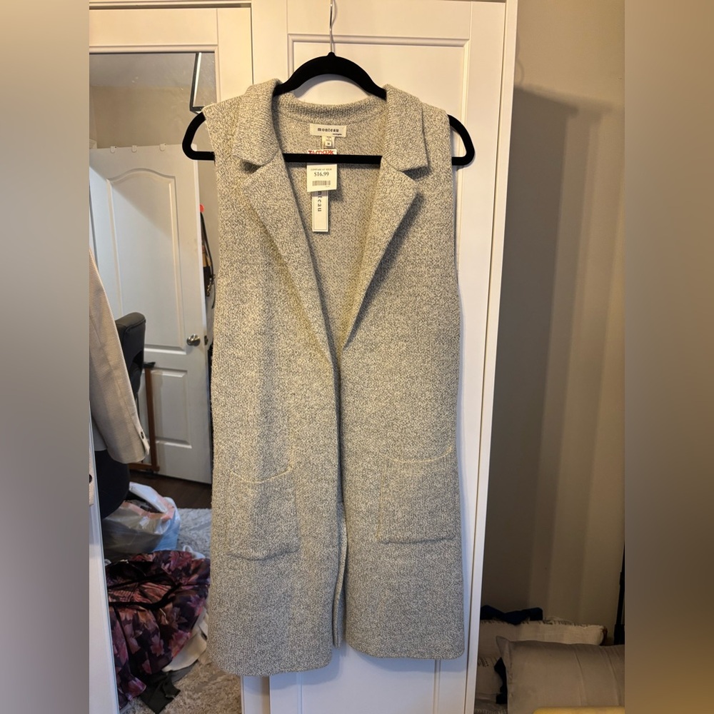 Monteau Tank Too Cardigan